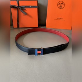 HERMES (Hermès) Женский двусторонний кожаный ремень, ширина 2,4 с