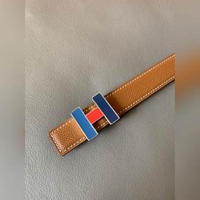 HERMES (Hermès) Женский двусторонний кожаный ремень, ширина 2,4 с