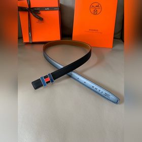 HERMES (Hermès) Женский двусторонний кожаный ремень, ширина 2,4 с