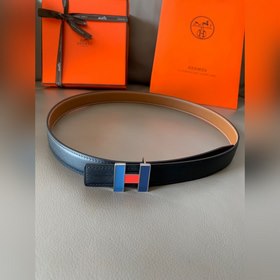 HERMES (Hermès) Женский двусторонний кожаный ремень, ширина 2,4 с