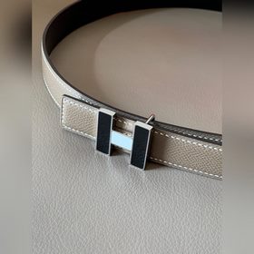 HERMES (Hermès) Женский двусторонний кожаный ремень, ширина 2,4 с