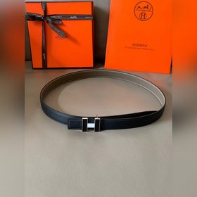 HERMES (Hermès) Женский двусторонний кожаный ремень, ширина 2,4 с