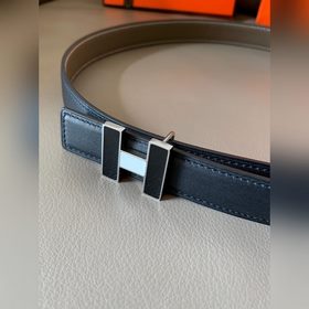 HERMES (Hermès) Женский двусторонний кожаный ремень, ширина 2,4 с
