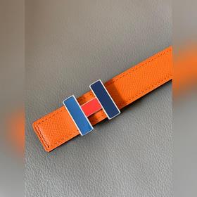 HERMES (Hermès) Женский двусторонний кожаный ремень, ширина 2,4 с