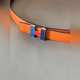 HERMES (Hermès) Женский двусторонний кожаный ремень, ширина 2,4 с