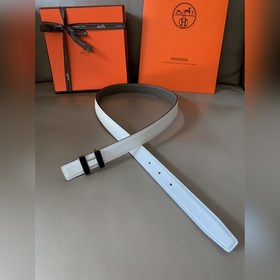 HERMES (Hermès) Женский двусторонний кожаный ремень, ширина 2,4 с