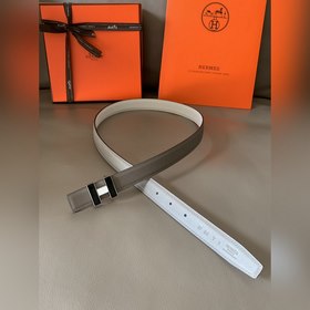 HERMES (Hermès) Женский двусторонний кожаный ремень, ширина 2,4 с