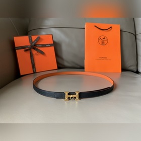 HERMES (Эрмес) летняя новинка Женский двусторонний пояс Пряжка 