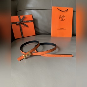 HERMES (Эрмес) летняя новинка Женский двусторонний пояс Пряжка 