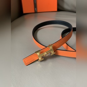 HERMES (Эрмес) летняя новинка Женский двусторонний пояс Пряжка 