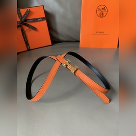 HERMES (Эрмес) летняя новинка Женский двусторонний пояс Пряжка 