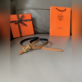 HERMES (Эрмес) летняя новинка Женский двусторонний пояс Пряжка