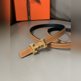 HERMES (Эрмес) летняя новинка Женский двусторонний пояс Пряжка 
