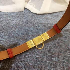 Hermès Женский тонкий ремень из кожи Epsom, ширина 1,7 см, регул