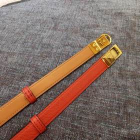 Hermès Женский тонкий ремень из кожи Epsom, ширина 1,7 см, регул
