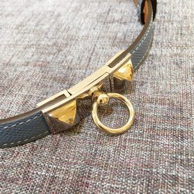 Hermès Женский тонкий ремень из кожи Epsom, ширина 1,7 см, регул