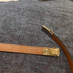 Hermès Женский тонкий ремень из кожи Epsom, ширина 1,7 см, регул