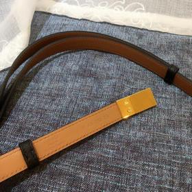 Hermès Женский тонкий ремень из кожи Epsom, ширина 1,7 см, регул