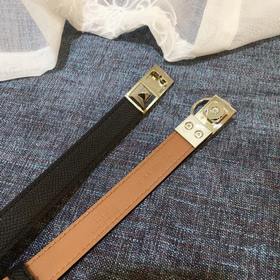 Hermès Женский тонкий ремень из кожи Epsom, ширина 1,7 см, регул