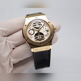 HUBLOT — Классическая серия мужских часов с турбийоном Ремешок： и