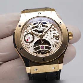 HUBLOT — Классическая серия мужских часов с турбийоном Ремешок： и