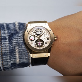 HUBLOT — Классическая серия мужских часов с турбийоном Ремешок： и