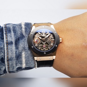 HUBLOT — Классическая серия мужских часов с турбийоном Ремешок： и