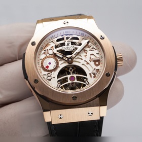 HUBLOT — Классическая серия мужских часов с турбийоном Ремешок： и