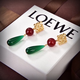 LOEWE Серьги Классический дизайн с логотипом LOEWE Anagram. Лакон