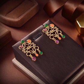 LOEWE Серьги-гвоздики Классический дизайн с логотипом LOEWE Anagr