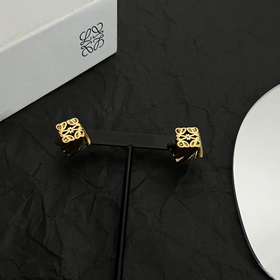 L0EWE Loewe серьги-гвоздики кольцевая застежка с гравировкой LOEW