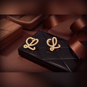 LOEWE Серьги-гвоздики Классический дизайн с логотипом LOEWE Anagr