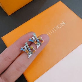 Высококачественные серьги Louis Vuitton LV (реальные фотографии) 
