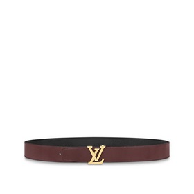 Двусторонний ремень LV Heritage шириной 34 мм из зернистой кожи к