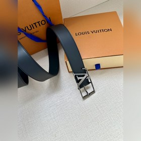 3.4-дюймовый пояс LV Skyline из тонкой кожи овечьей кожи окрашен 