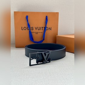 3.4-дюймовый пояс LV Skyline из тонкой кожи овечьей кожи окрашен 