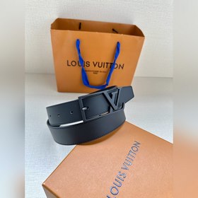 3.4-дюймовый пояс LV Skyline из тонкой кожи овечьей кожи окрашен 