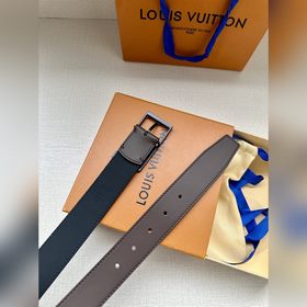 3.4-дюймовый пояс LV Skyline из тонкой кожи овечьей кожи окрашен 