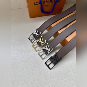 3.4-дюймовый пояс LV Skyline из тонкой кожи овечьей кожи окрашен 