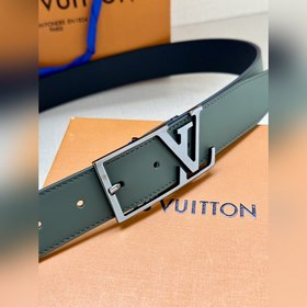 3.4-дюймовый пояс LV Skyline из тонкой кожи овечьей кожи окрашен 