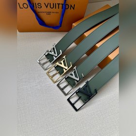 3.4-дюймовый пояс LV Skyline из тонкой кожи овечьей кожи окрашен 