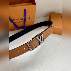 3.4-дюймовый пояс LV Skyline из тонкой кожи овечьей кожи окрашен 
