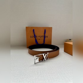 3.4-дюймовый пояс LV Skyline из тонкой кожи овечьей кожи окрашен 
