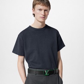 4,0-сантиметровый двусторонний пояс LV Line из ткани Monogram Ecl