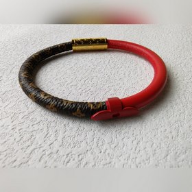 LV браслет из кожи с тиснением Louis Vuitton браслет из телячьей 