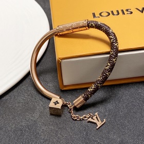 Оригинальный браслет из кожи LV Louis Vuitton, материал соответст
