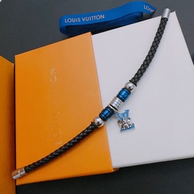 Высококачественный кожаный браслет LV Louis Vuitton, оригинальная