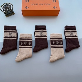 (5 пар в коробке) LV Louis Vuitton очень популярные гольфы, изгот