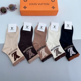 (5 пар в коробке) LV Louis Vuitton — чрезвычайно популярный товар