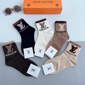 (5 пар в коробке) LV Louis Vuitton — чрезвычайно популярный товар